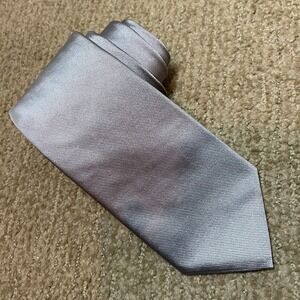 Brooks Brothers USA Silver Silk‎ Tie Preppy Old Money Businesswear Classic Ivy
